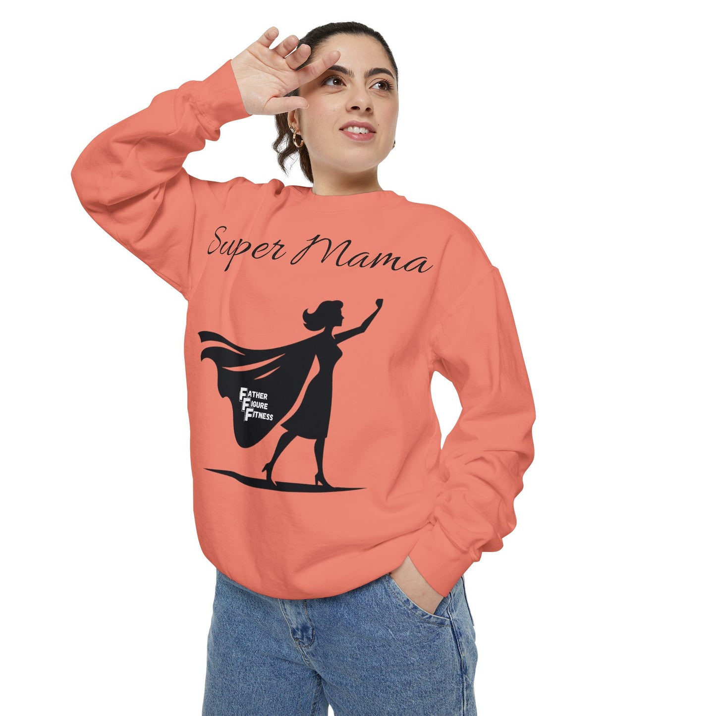Super Mama - Unisex Garment-Dyed Sweatshirt