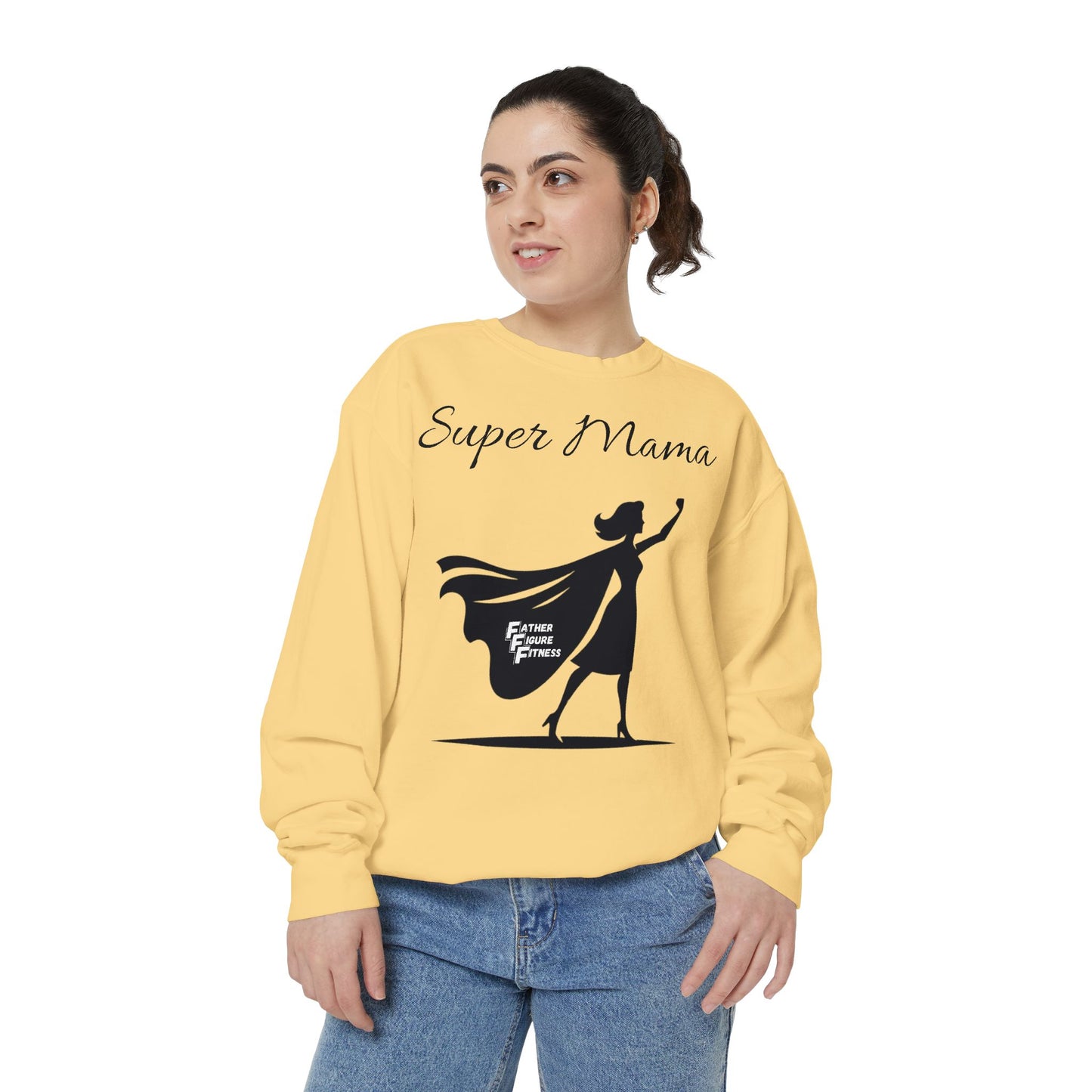 Super Mama - Unisex Garment-Dyed Sweatshirt