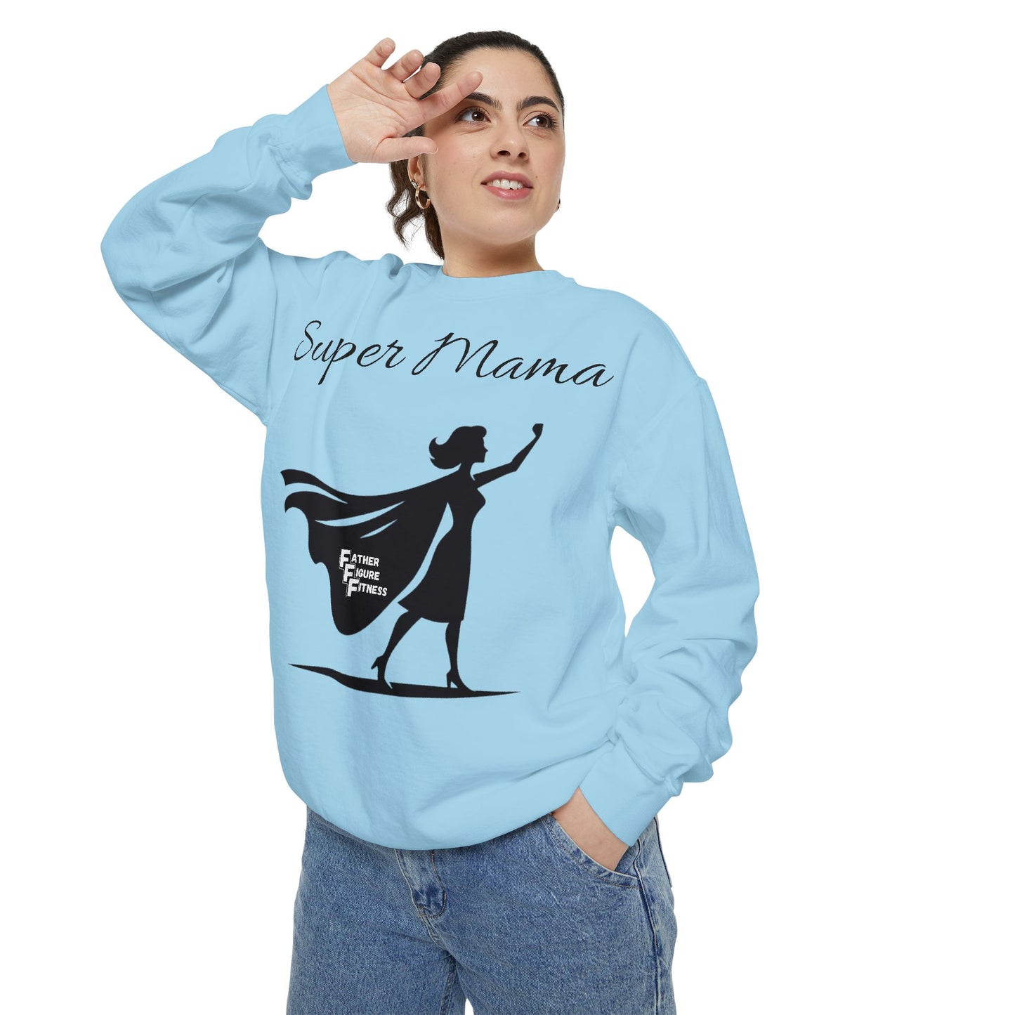 Super Mama - Unisex Garment-Dyed Sweatshirt