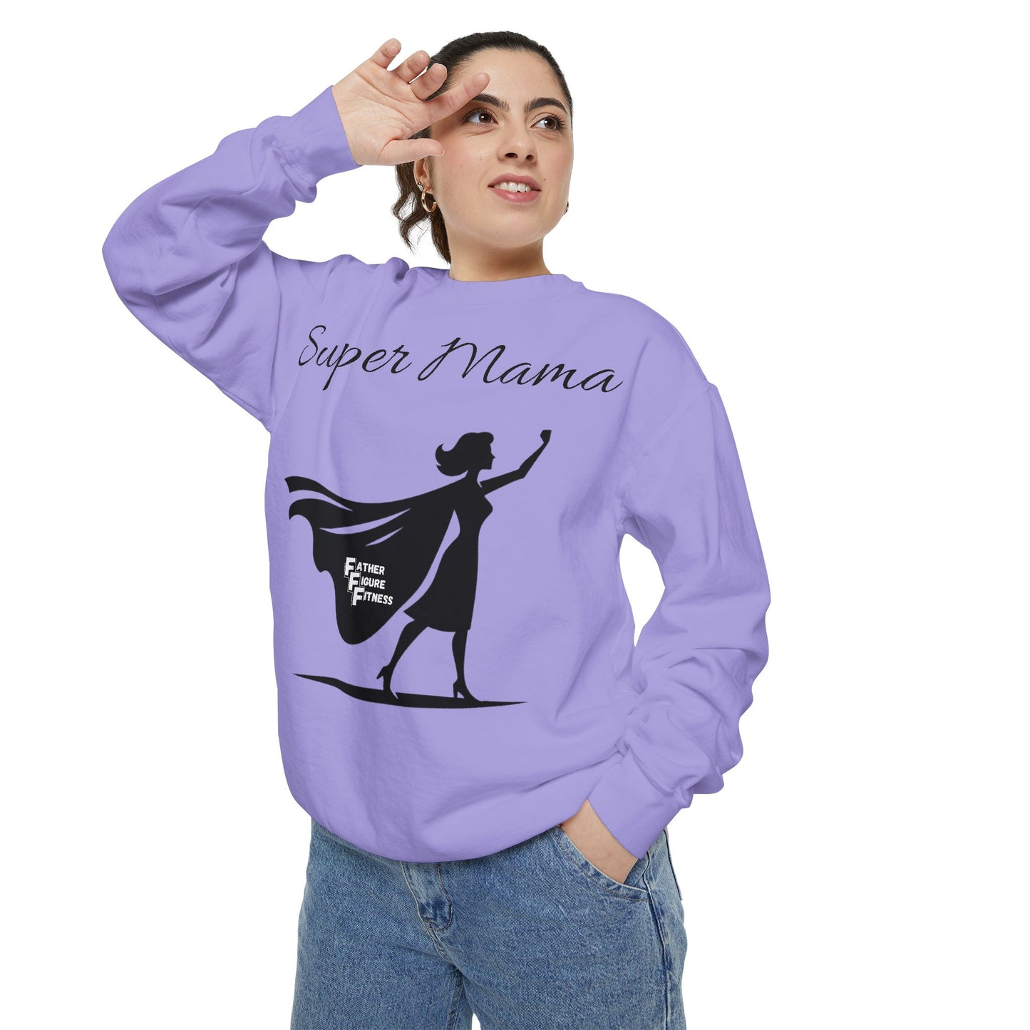 Super Mama - Unisex Garment-Dyed Sweatshirt