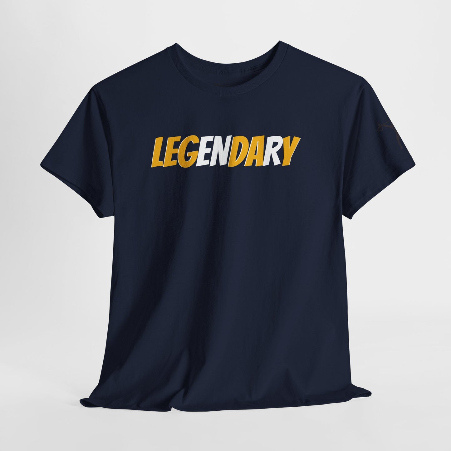 Legendary Leg Day Graphic Tee — "LEGENDARY" Bold Text Shirt for Athletes & Fitness Fans
