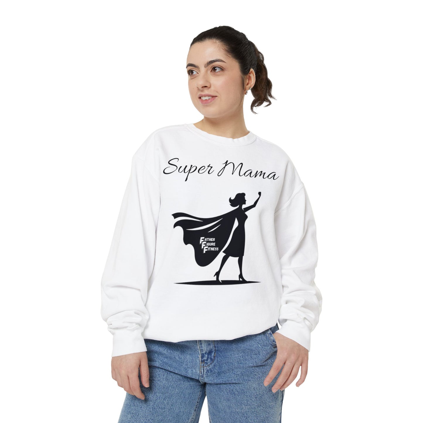 Super Mama - Unisex Garment-Dyed Sweatshirt