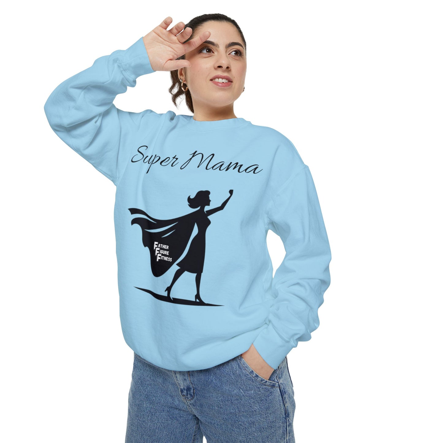 Super Mama - Unisex Garment-Dyed Sweatshirt