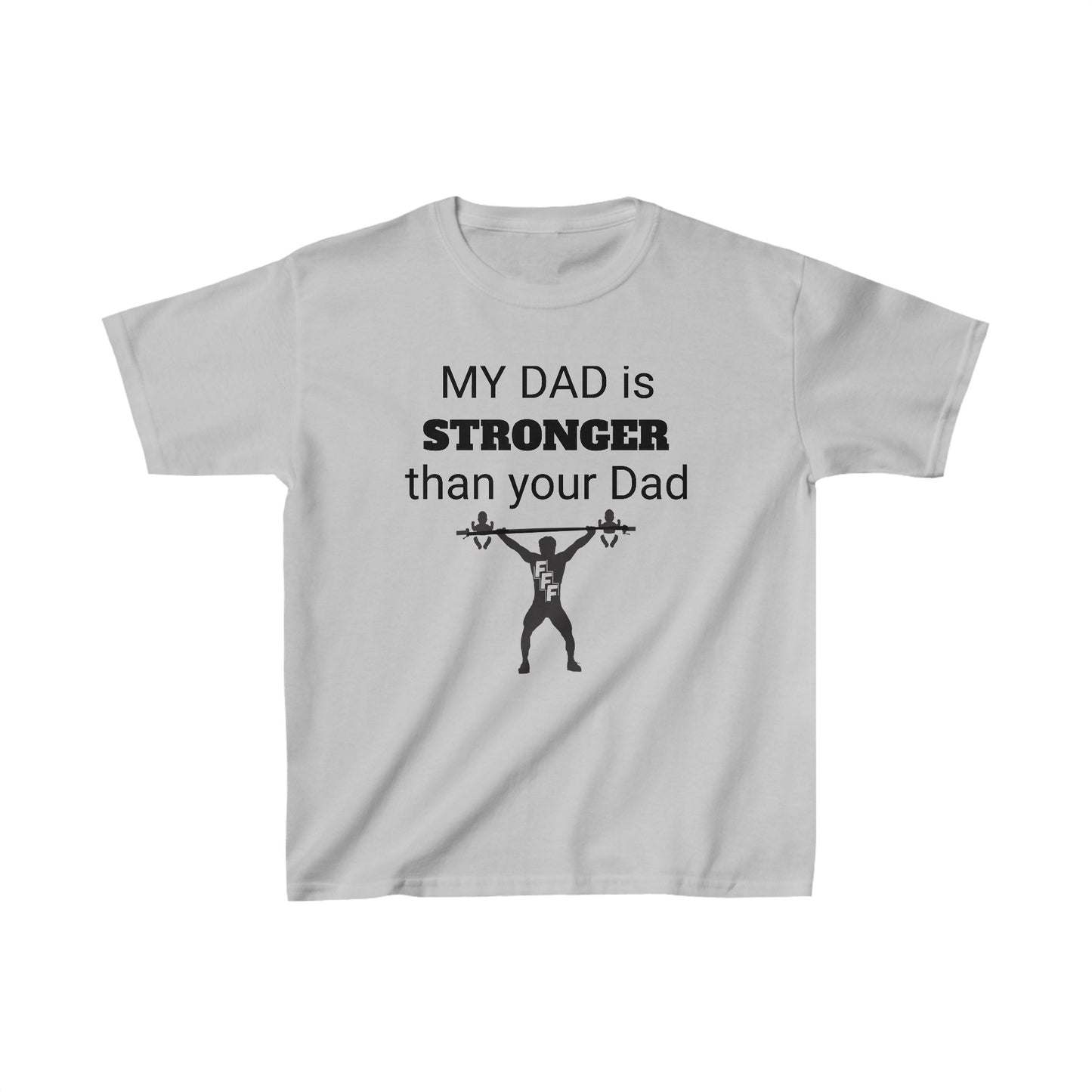 Kids Heavy Cotton™ Tee My Dad is Stronger