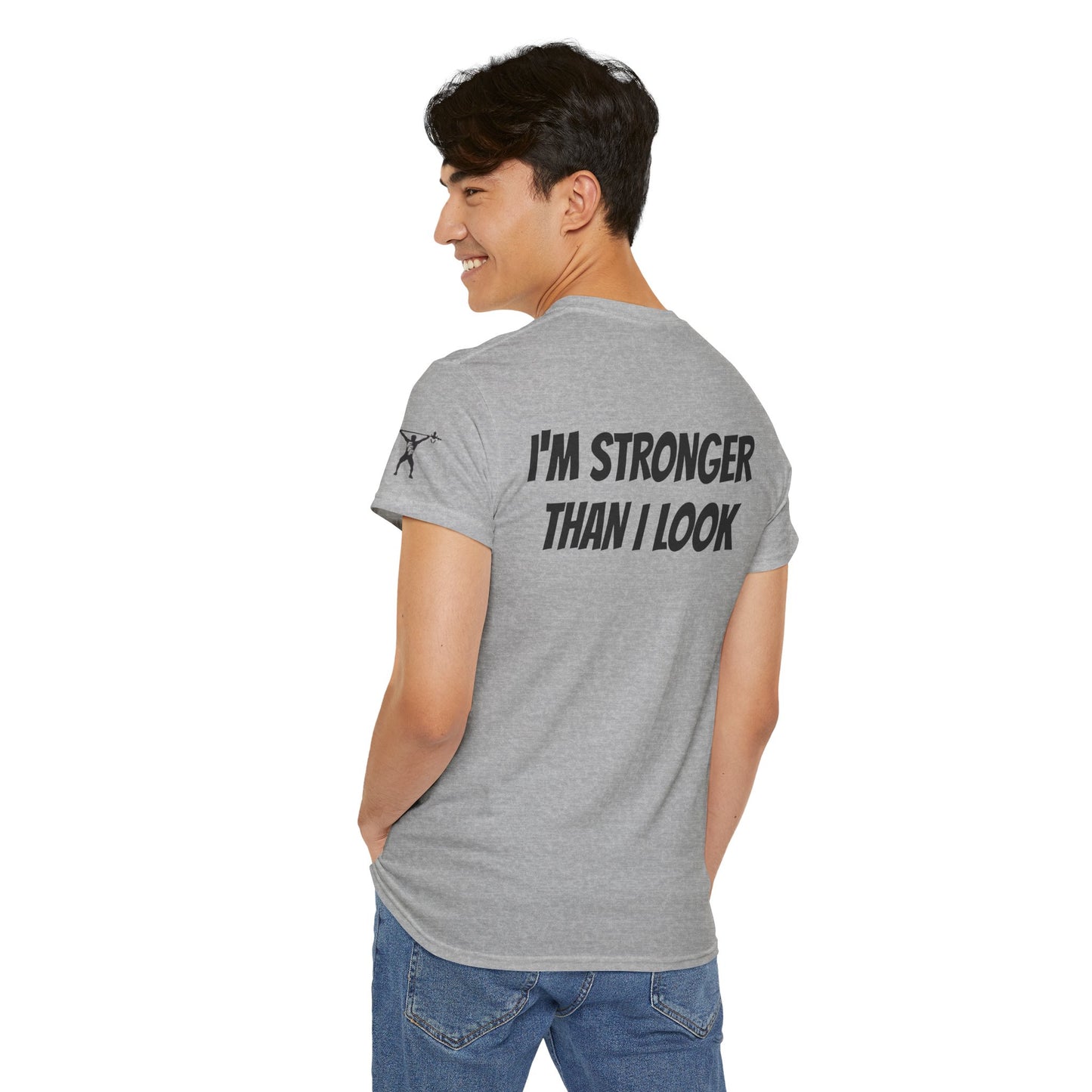 STRONGER THAN I LOOK Unisex Heavy Cotton Tee