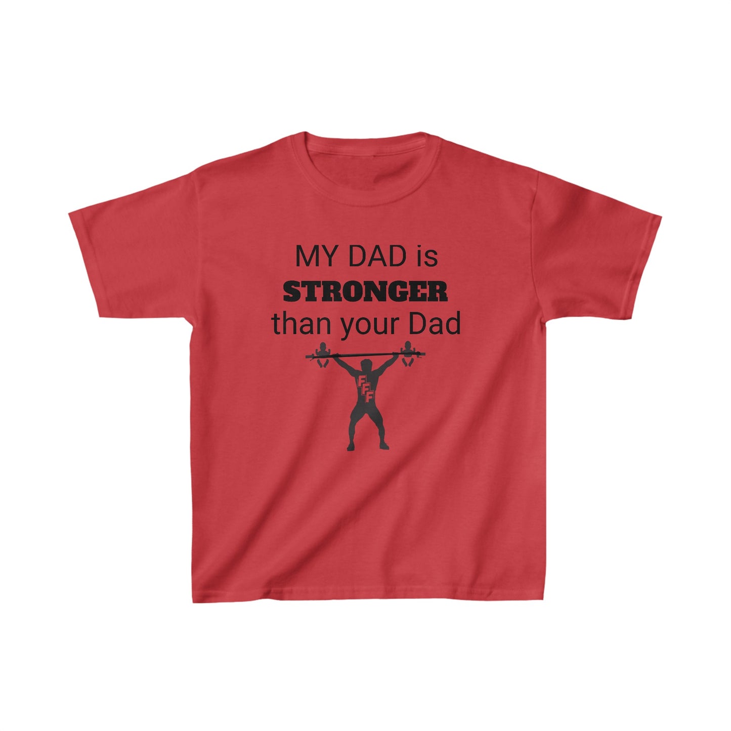 Kids Heavy Cotton™ Tee My Dad is Stronger