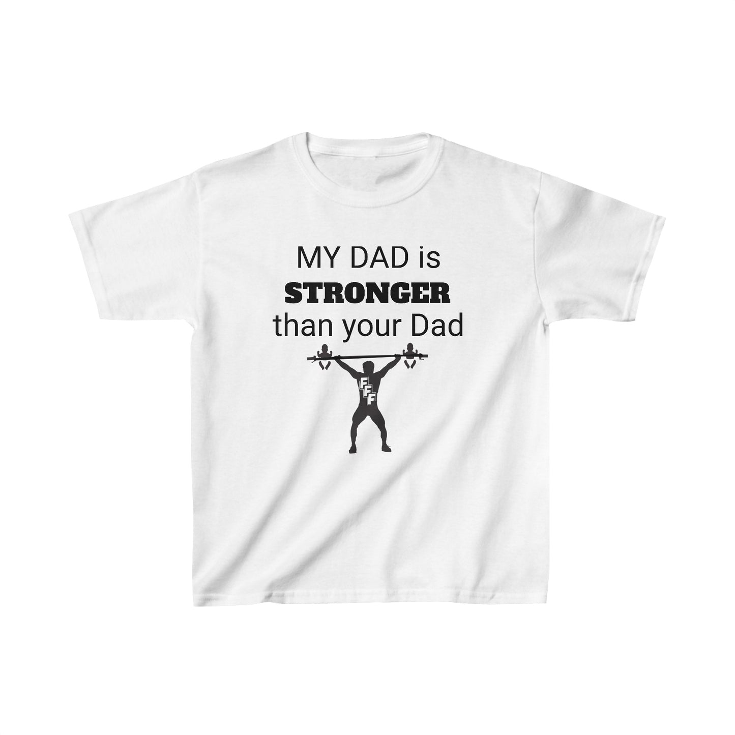 Kids Heavy Cotton™ Tee My Dad is Stronger