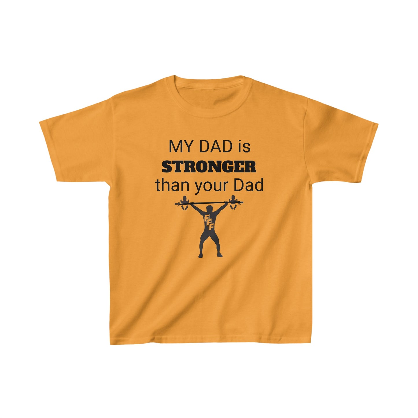 Kids Heavy Cotton™ Tee My Dad is Stronger