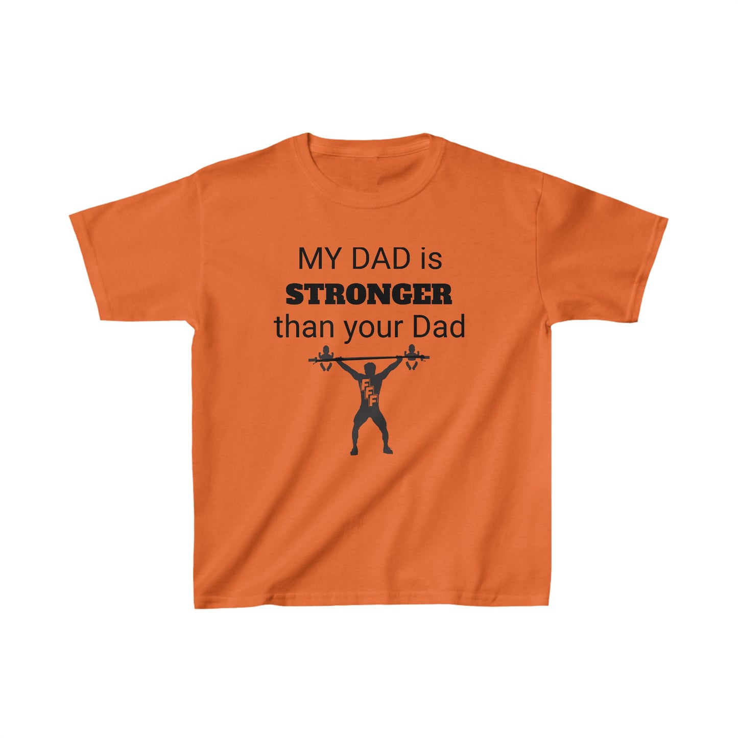 Kids Heavy Cotton™ Tee My Dad is Stronger