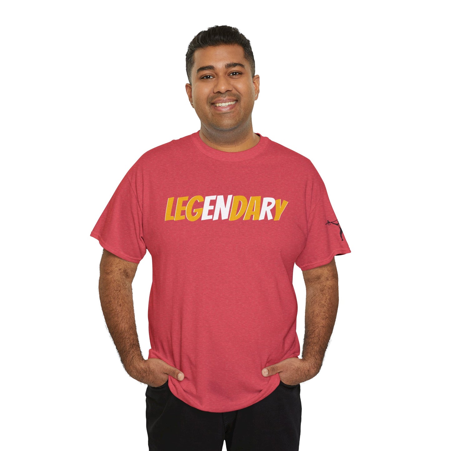 Legendary Leg Day Graphic Tee — "LEGENDARY" Bold Text Shirt for Athletes & Fitness Fans
