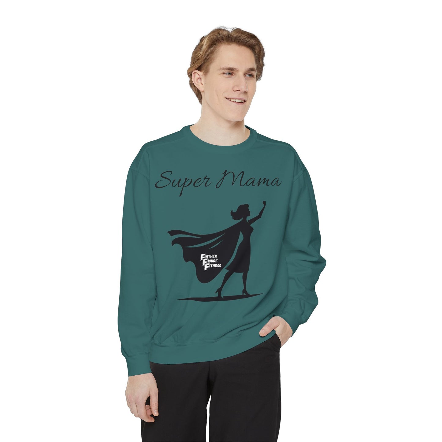 Super Mama - Unisex Garment-Dyed Sweatshirt