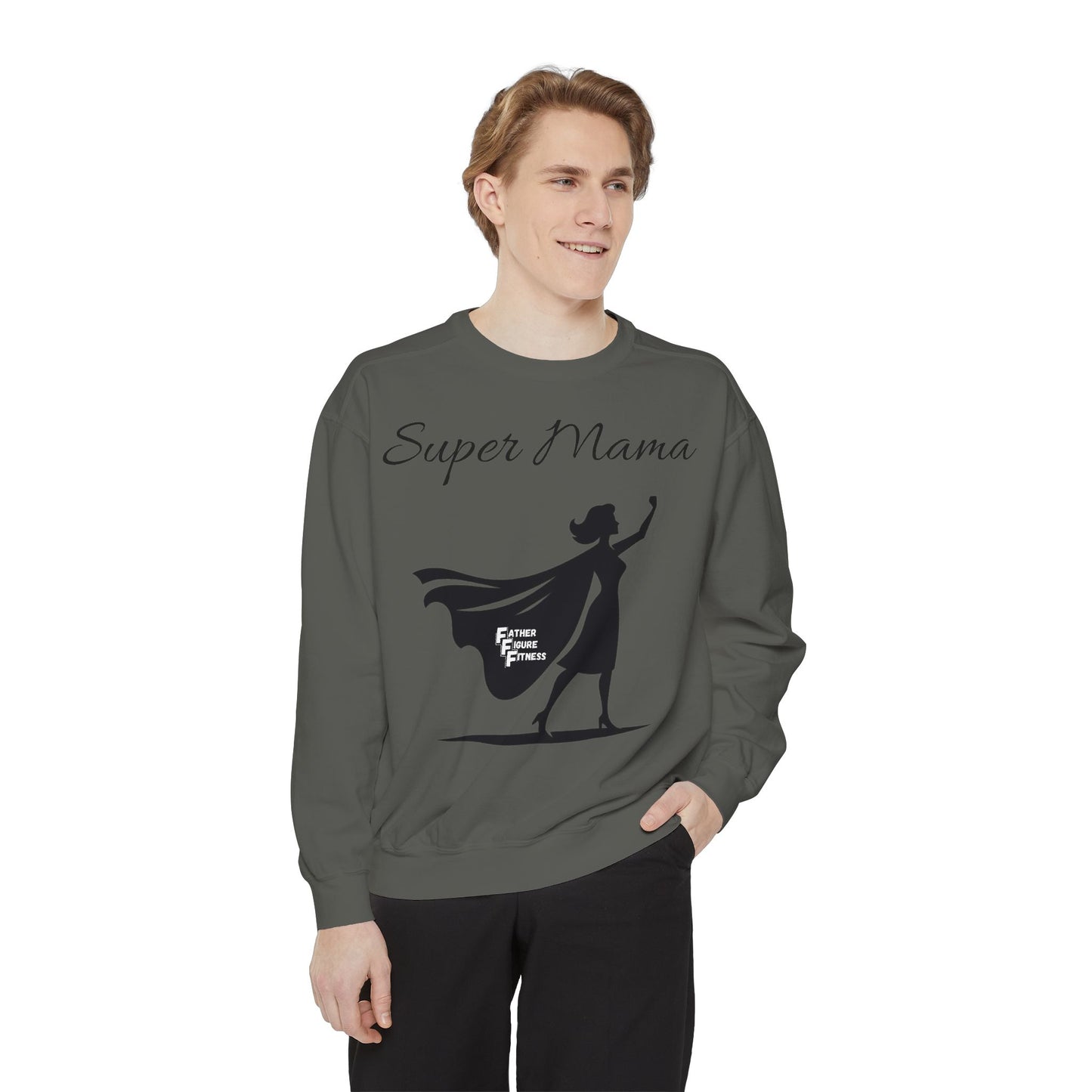 Super Mama - Unisex Garment-Dyed Sweatshirt