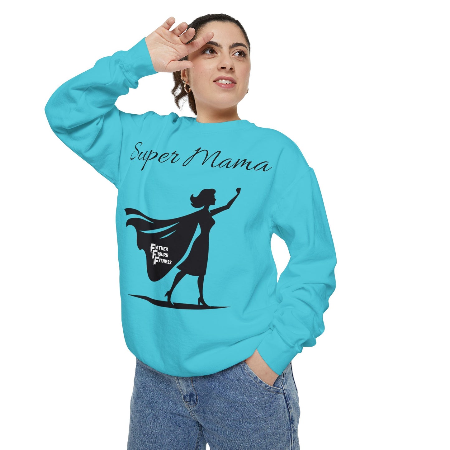 Super Mama - Unisex Garment-Dyed Sweatshirt