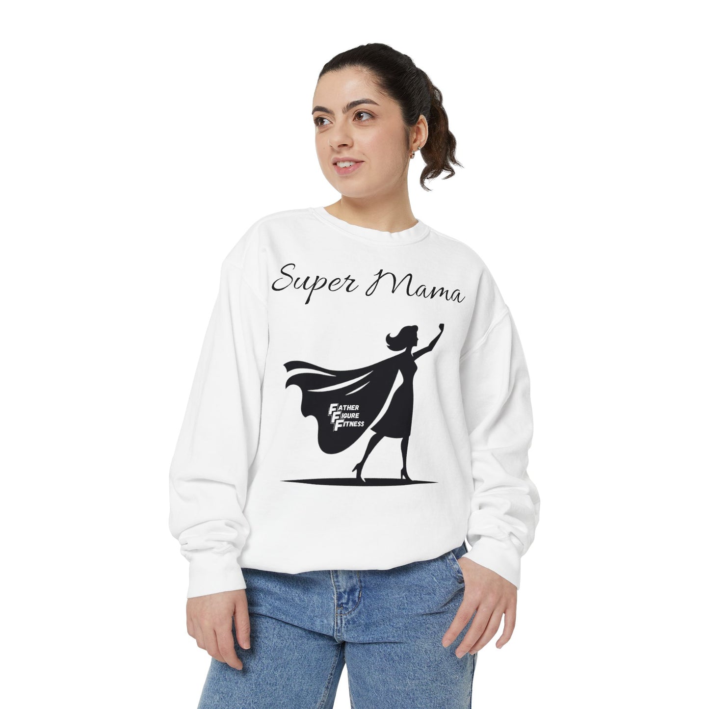 Super Mama - Unisex Garment-Dyed Sweatshirt