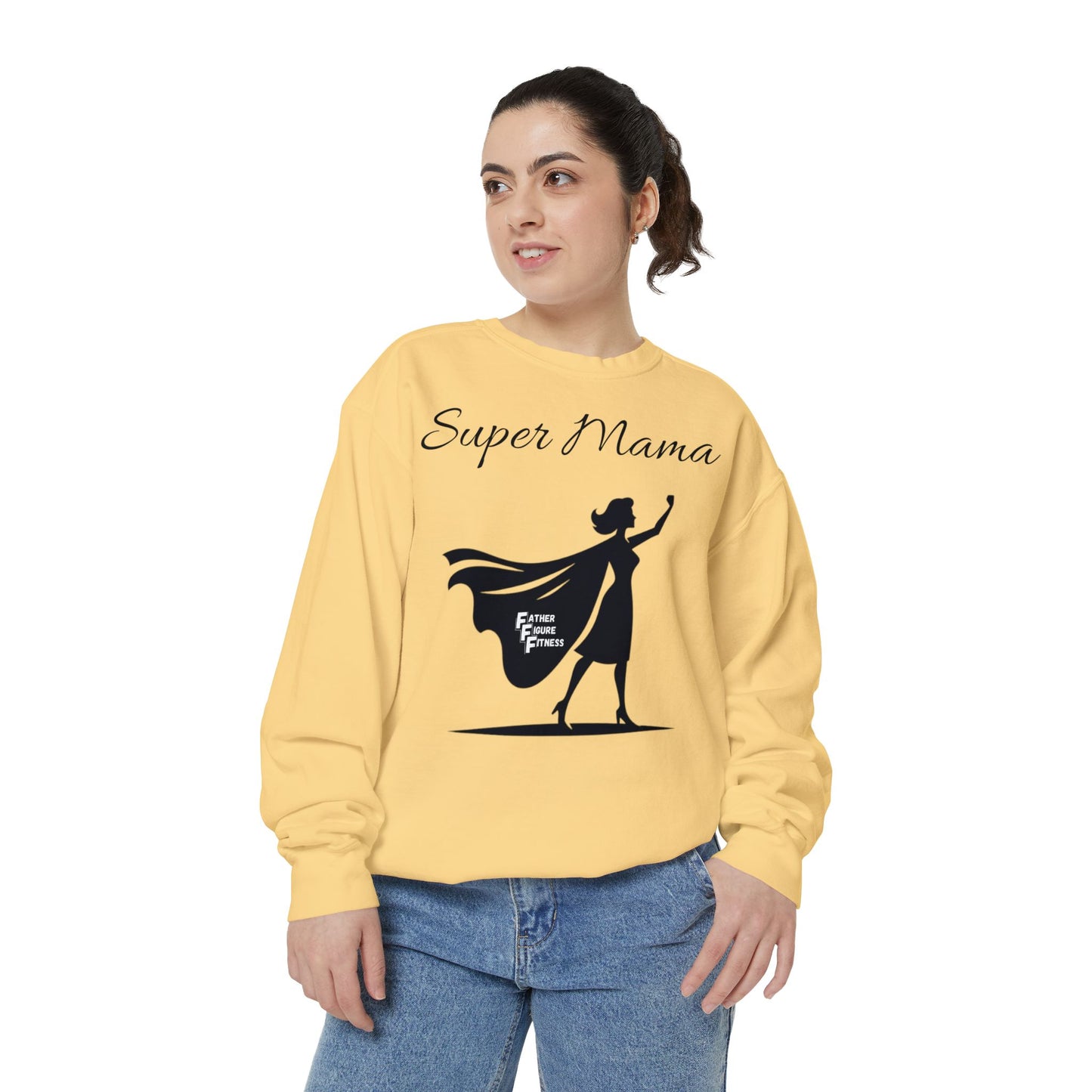 Super Mama - Unisex Garment-Dyed Sweatshirt