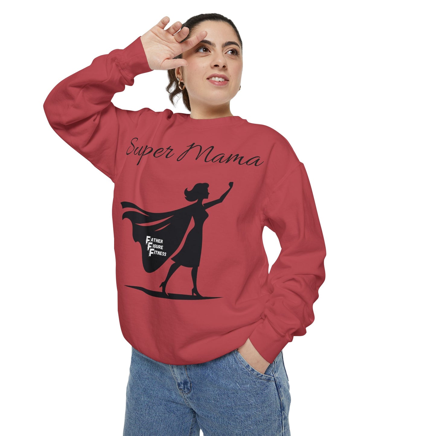 Super Mama - Unisex Garment-Dyed Sweatshirt