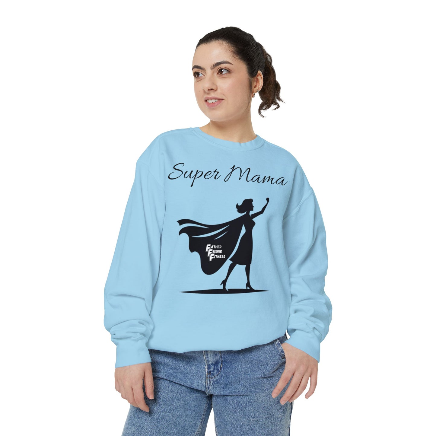 Super Mama - Unisex Garment-Dyed Sweatshirt