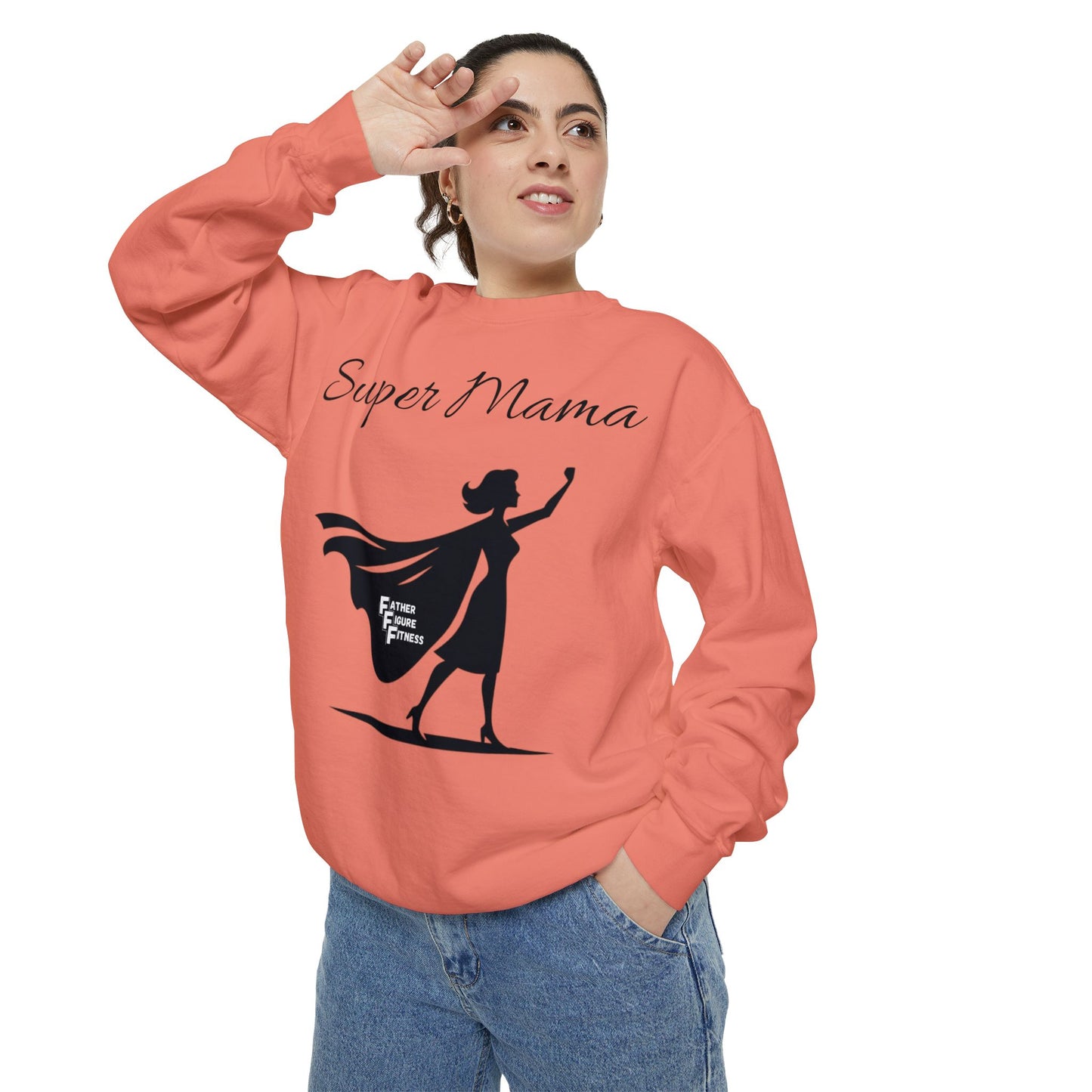 Super Mama - Unisex Garment-Dyed Sweatshirt