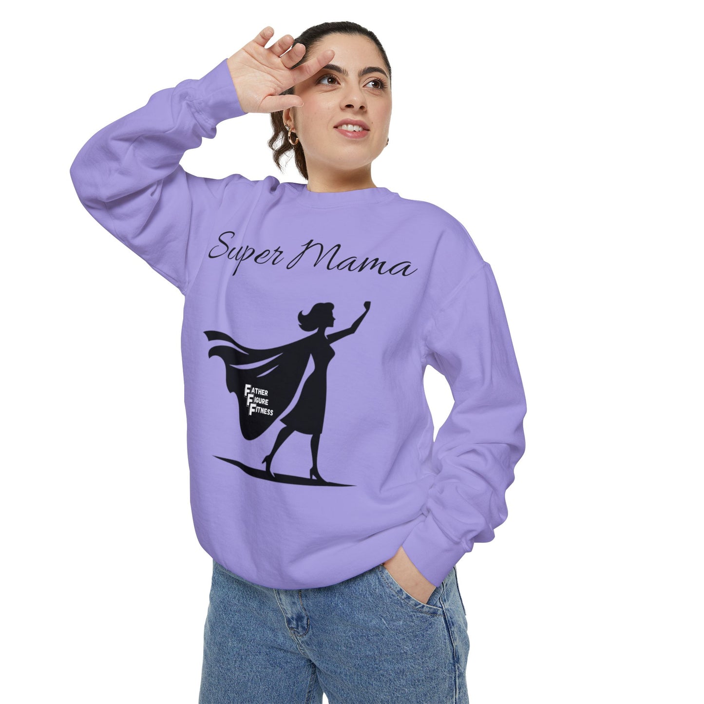 Super Mama - Unisex Garment-Dyed Sweatshirt