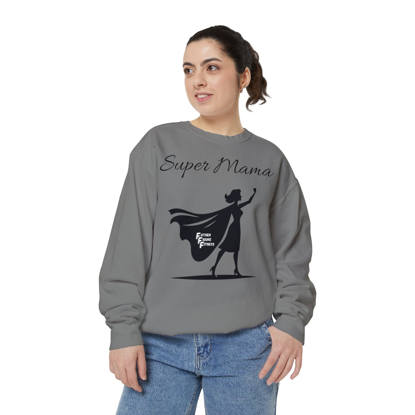 Super Mama - Unisex Garment-Dyed Sweatshirt